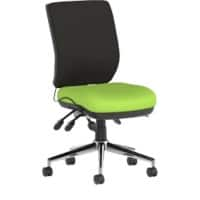 Dynamic Independent Seat & Back Task Operator Chair Without Arms Chiro Black Back, Myrrh Green Seat Without Headrest Medium Back