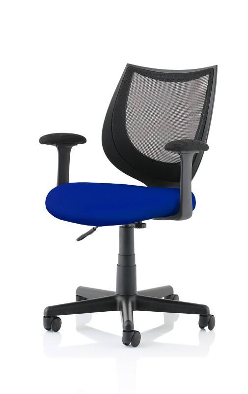 dynamic Camden Operator Chair Basic Tilt Mesh Fixed Armrest Black, Blue 120 kg Camden 610 x 610 x 860 mm