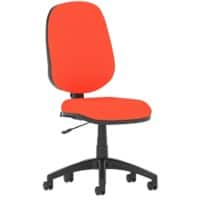 Dynamic Permanent Contact Backrest Task Operator Chair Without Arms Eclipse I Tabasco Red Seat Without Headrest High Back