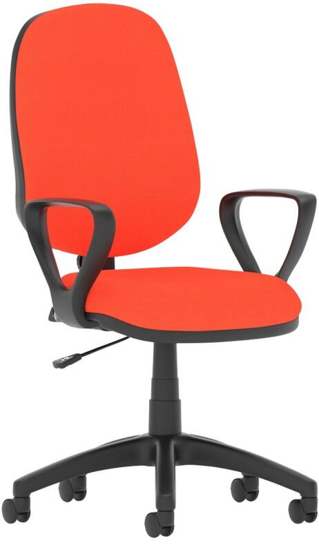 dynamic Eclipse I Operator Chair Permanent Contact Fabric Fixed Armrest Red 120 kg Eclipse I 600 x 600 x 1,010 mm