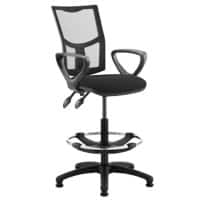 dynamic Eclipse II Draughtsman Chair Permanent Contact Fixed Armrest Black 120 kg 600 x 600 x 1,070 mm