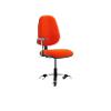 Dynamic Permanent Contact Backrest Task Operator Chair Height Adjustable Arms Eclipse II Tabasco Red Seat Without Headrest High Back