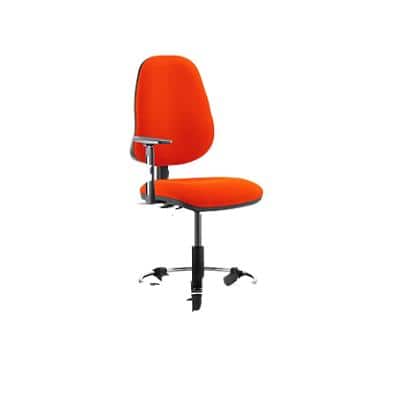 Dynamic Permanent Contact Backrest Task Operator Chair Height Adjustable Arms Eclipse II Tabasco Red Seat Without Headrest High Back