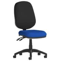 Dynamic Permanent Contact Backrest Task Operator Chair Without Arms Eclipse Plus II Stevia Blue Seat Without Headrest High Back