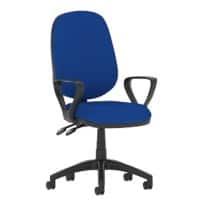 dynamic Eclipse II Operator Chair Permanent Contact Fabric Fixed Armrest Blue 120 kg Eclipse II 600 x 600 x 970 mm