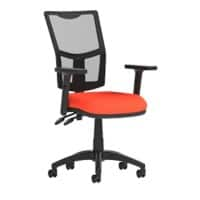 Dynamic Permanent Contact Backrest Task Operator Chair Height Adjustable Arms Eclipse II Black Back, Stevia Blue Seat