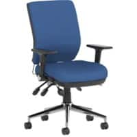 Dynamic Independent Seat & Back Task Operator Chair Height Adjustable Arms Chiro Blue Seat Without Headrest Medium Back