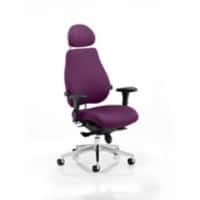 Dynamic Synchro Tilt Posture Chair Multi-Functional Arms Chiro Plus Ultimate Tansy purple Seat With Adjustable Headrest High Back