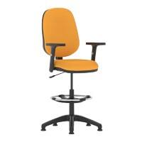 dynamic Eclipse I Operator Chair Permanent Contact Height-Adjustable Armrest Canary Yellow 120 kg Eclipse I 600 x 600 x 1,010 mm