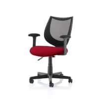 dynamic Camden Operator Chair Basic Tilt Mesh Optional Armrest Black, Red 120 kg Camden 610 x 610 x 860 mm