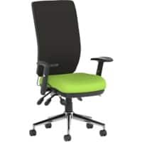 Dynamic Independent Seat & Back Task Operator Chair Height Adjustable Arms Chiro Myrrh Green Seat Without Headrest High Back