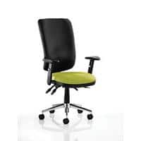 Dynamic Independent Seat & Back Task Operator Chair Height Adjustable Arms Chiro Myrrh Green Seat Without Headrest High Back