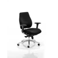 Dynamic Permanent Contact Backrest Posture Chair Removable Arms Chiro Plus Ergo Black Seat Without Headrest High Back