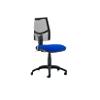Dynamic Permanent Contact Backrest Task Operator Chair Without Arms Eclipse II Black Back, Blue Seat Without Headrest Medium Back