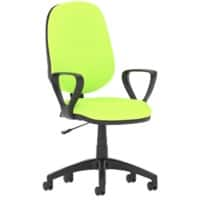 Dynamic Permanent Contact Backrest Task Operator Chair Loop Arms Eclipse I Myrrh Green Seat Without Headrest High Back