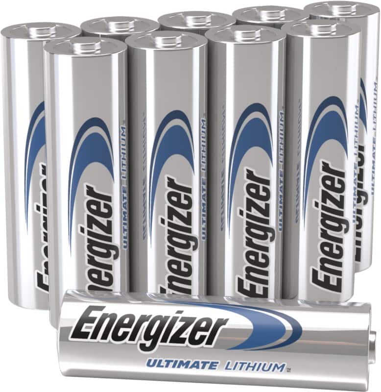 Energizer Batteries Ultimate Lithium AA LR6 3000 mAh Alkaline 1.5 V Pack of 10