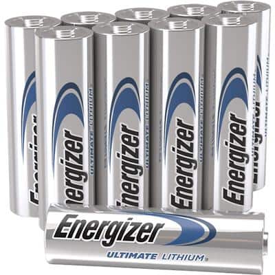 Energizer Ultimate Lithium AA Batteries L91 1.5V Pack of 10