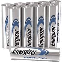 Energizer Battery Ultimate Lithium AA 2400 mAh Lithium (Li) 1.5 V 10 10 Pieces