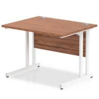 dynamic Impulse Straight Desk Rectangular Walnut Cantilever 1,000 (W) x 800 (D) x 730 (H) mm MFC (Melamine Faced Chipboard)