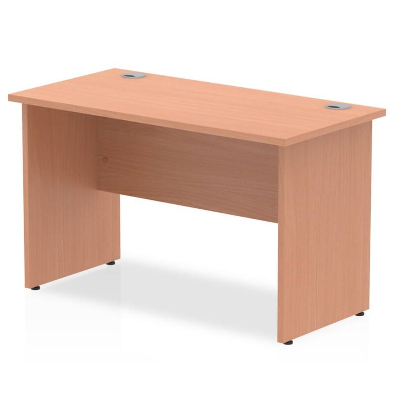 dynamic Impulse Straight Desk Rectangular Beech Base panel 1,200 (W) x 600 (D) x 730 (H) mm MFC (Melamine Faced Chipboard)