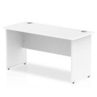dynamic Impulse Straight Desk Rectangular White Base panel 1,400 (W) x 600 (D) x 730 (H) mm MFC (Melamine Faced Chipboard)