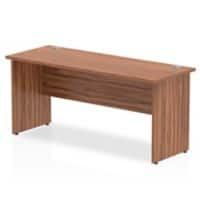 Dynamic Rectangular Office Desk Walnut MFC Panel End Leg Walnut Colour Frame Impulse 1600 x 600 x 730mm