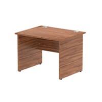 dynamic Impulse Straight Desk Rectangular Walnut Base panel 1,000 (W) x 800 (D) x 730 (H) mm MFC (Melamine Faced Chipboard)