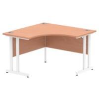 dynamic Impulse Corner Desk Corner Beech Cantilever 1,200 (W) x 1,200 (D) x 730 (H) mm MFC (Melamine Faced Chipboard)