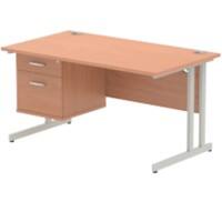 Dynamic Desk Impulse MI001689 Brown 1400 mm (W) x 800 mm (D) x 730 mm (H)