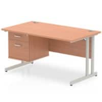 Dynamic Desk Impulse MI001689 Brown 1400 mm (W) x 800 mm (D) x 730 mm (H)