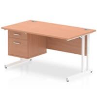 Dynamic Desk Impulse MI001693 Brown 1400 mm (W) x 800 mm (D) x 730 mm (H)