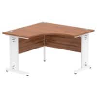 dynamic Impulse Corner Desk Corner Walnut Cantilever 1,200 (W) x 1,200 (D) x 730 (H) mm MFC (Melamine Faced Chipboard)