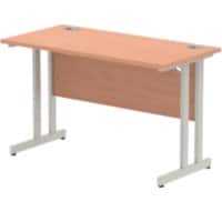 dynamic Impulse Straight Desk Rectangular Beech Cantilever 1,200 (W) x 600 (D) x 730 (H) mm MFC (Melamine Faced Chipboard)