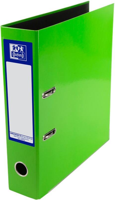 OXFORD Classy Wide Lever Arch File A4 70 mm Light Green 2 Rings Board, Paper High-Glossy