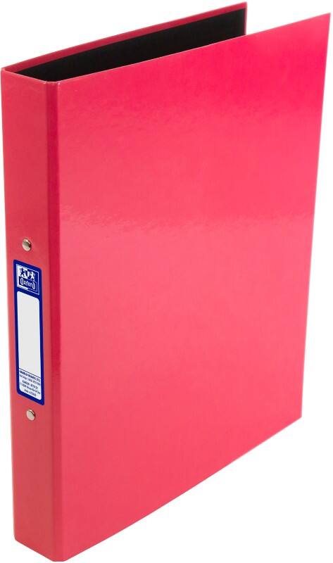 OXFORD 25 mm Ring Binder Cardboard, Paper A4+ 2 Rings Pink Classy