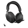 Jabra Evolve2 85 Wireless Stereo Headset with Charging Stand Over the Head Noise Cancelling Bluetooth, 3.5mm Jack Male, USB Type-A with Microphone Black