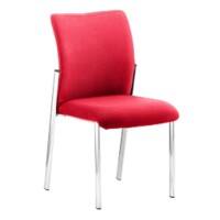 Dynamic Visitor Chair Academy Seat Bergamot Cherry Without Arms Fabric