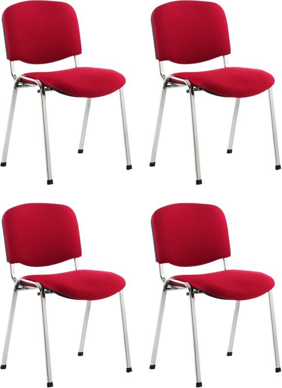 dynamic ISO Stacking Chair Wine Red 110 kg 535 x 410 x 820 mm Pack of 4