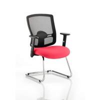 dynamic Portland Visitor Chair Height-Adjustable Armrest Bergamot Cherry 115 kg Portland 650 x 590 x 920 mm