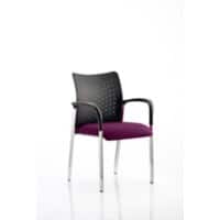 dynamic Academy Visitor Chair Fixed Armrest Purple Academy 620 x 570 x 870 mm
