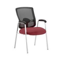 dynamic Portland Visitor Chair Fixed Armrest Red 115 kg Portland 590 x 550 x 940 mm