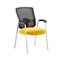 dynamic Portland Visitor Chair Fixed Armrest Canary Yellow 115 kg Portland 590 x 550 x 940 mm