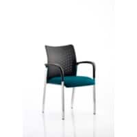 dynamic Academy Visitor Chair Fixed Armrest Maringa Teal Academy 620 x 570 x 870 mm