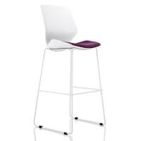 Dynamic Visitor Chair High Stool Florence Seat Tansy Purple Without Arms Fabric
