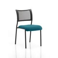 Dynamic Visitor Chair Brunswick Seat Maringa Teal Without Arms Fabric