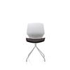 Dynamic Visitor Chair Florence Spindle Seat Dark Grey Without Arms Fabric