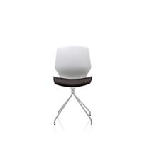 Dynamic Visitor Chair Florence Spindle Seat Dark Grey Without Arms Fabric