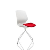 Dynamic Visitor Chair Florence Spindle Seat Bergamot Cherry Without Arms Fabric