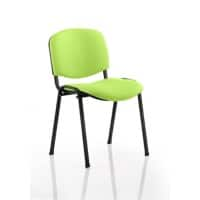 Dynamic Stacking Chair ISO Seat Myrrh Green Pack of 4 Without Arms Fabric