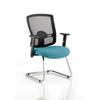 dynamic Portland Visitor Chair Height-Adjustable Armrest Maringa Teal 115 kg Portland 650 x 590 x 920 mm